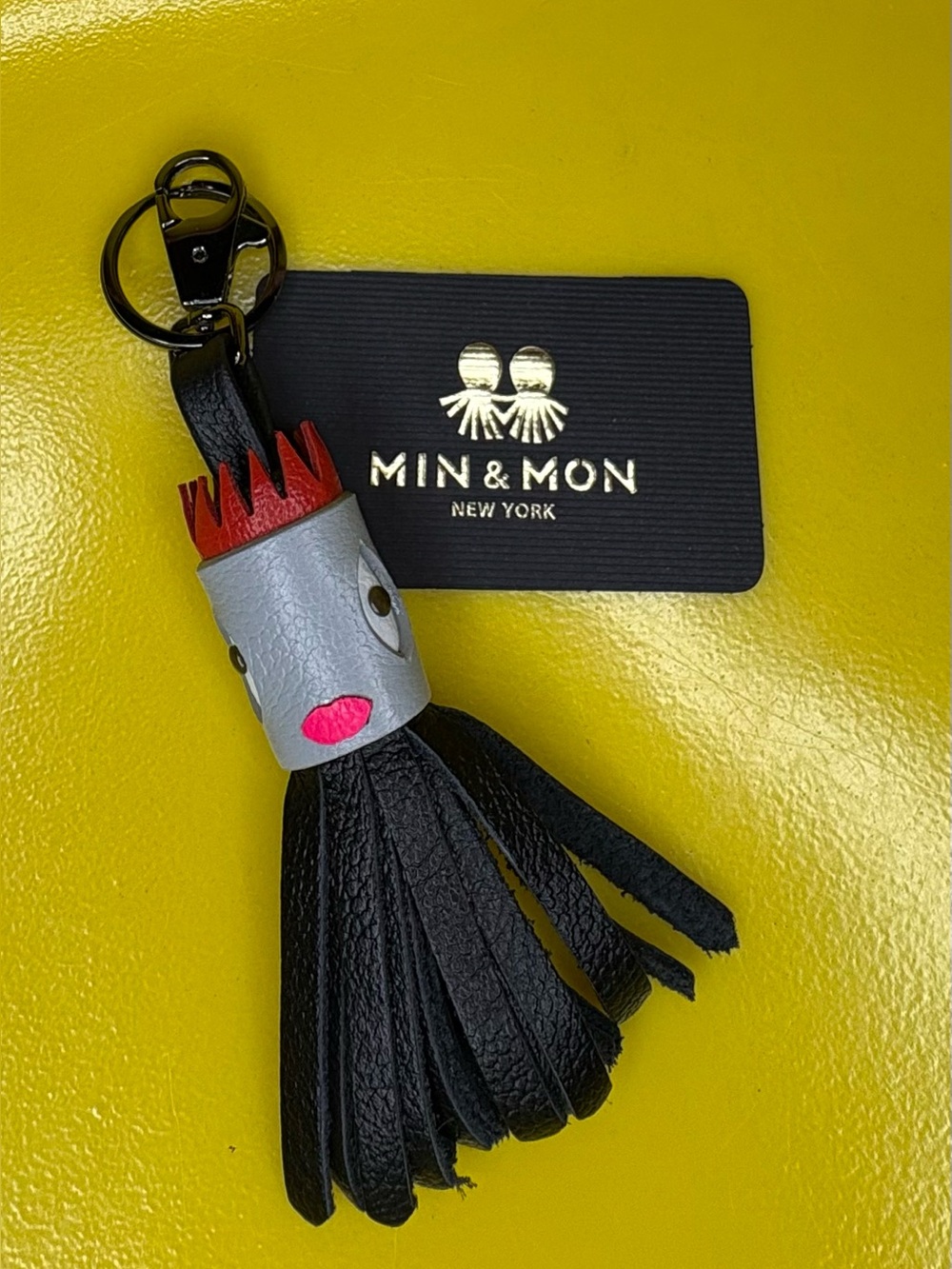 Min & Mon Octopus Leather Keychain
